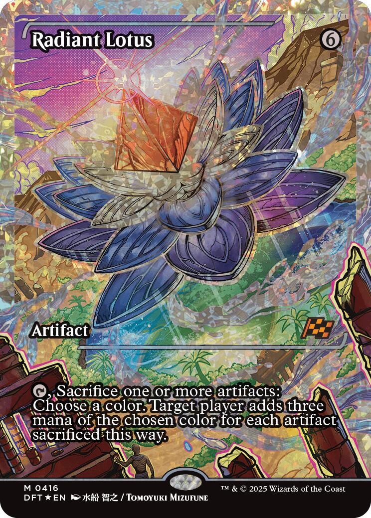 Radiant Lotus (Showcase Fracture Foil) (Japanese) [Aetherdrift] | Impulse Games and Hobbies