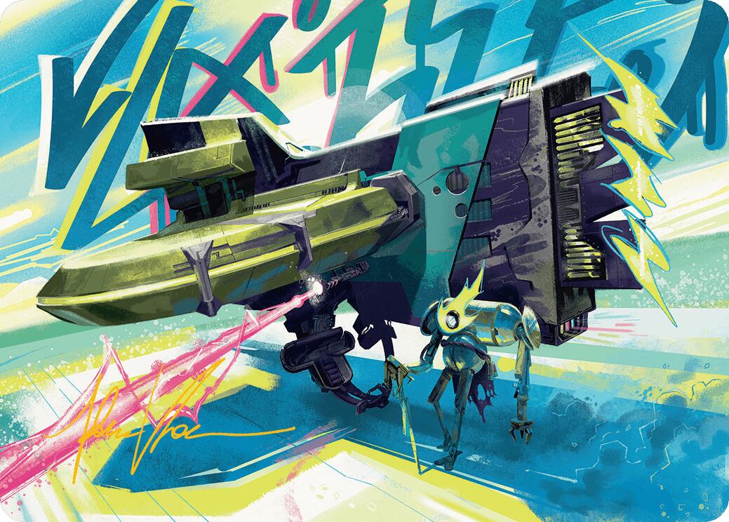Salvation Engine Art Card (Gold-Stamped Signature) [Aetherdrift Art Series] | Impulse Games and Hobbies