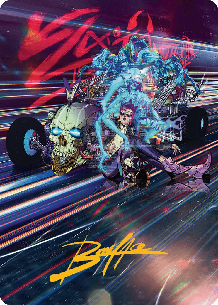 Midnight Mangler Art Card (Gold-Stamped Signature) [Aetherdrift Art Series] | Impulse Games and Hobbies