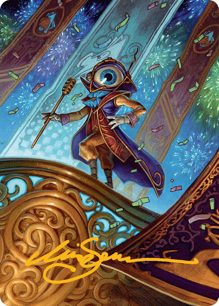Vnwxt, Verbose Host Art Card (Gold-Stamped Signature) [Aetherdrift Art Series] | Impulse Games and Hobbies