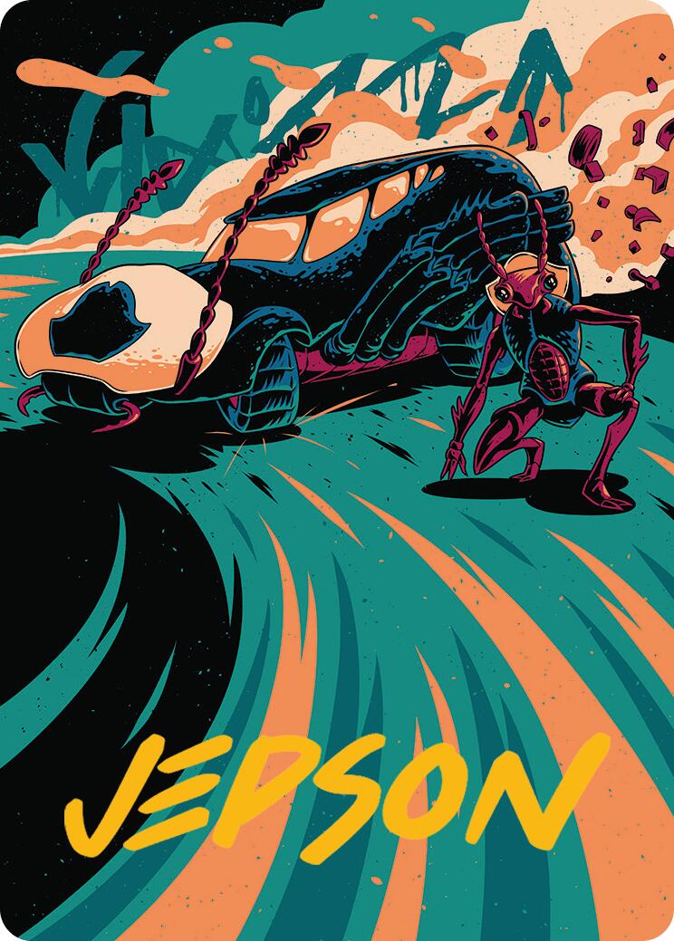 Carrion Cruiser Art Card (Gold-Stamped Signature) [Aetherdrift Art Series] | Impulse Games and Hobbies