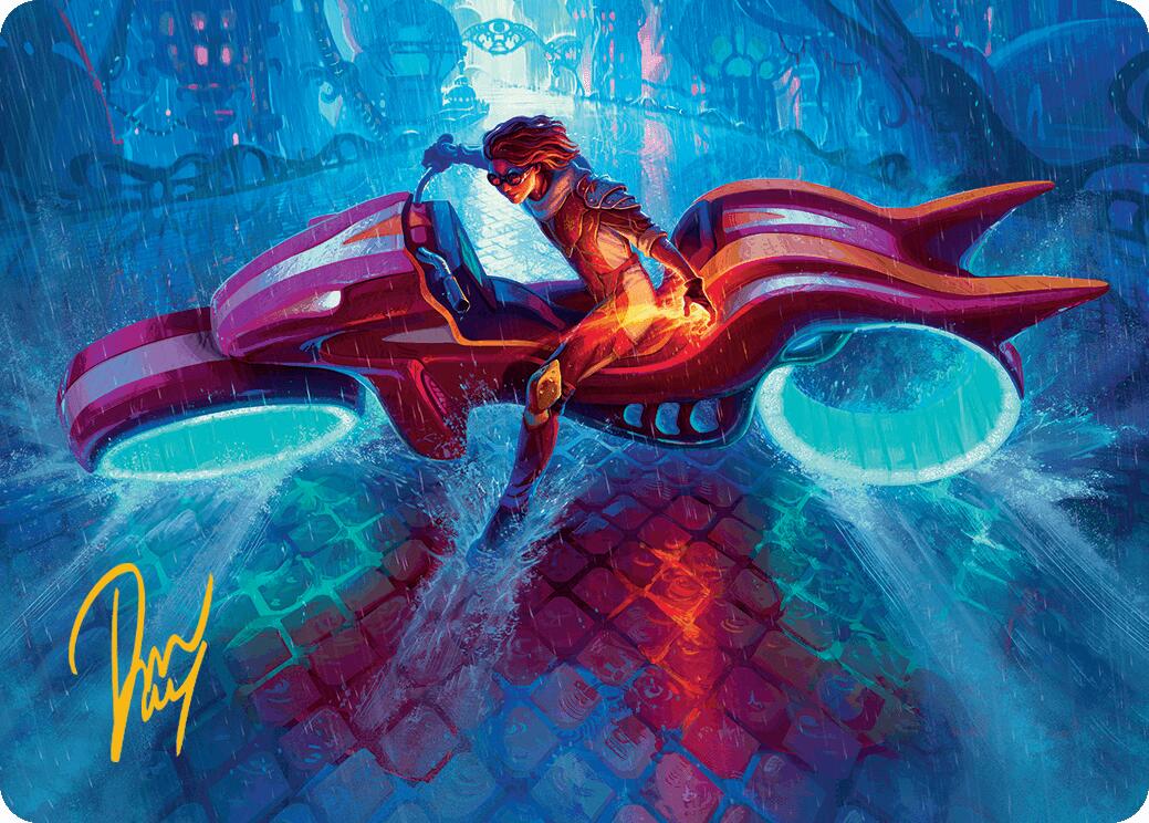 Chandra, Spark Hunter Art Card (Gold-Stamped Signature) [Aetherdrift Art Series] | Impulse Games and Hobbies