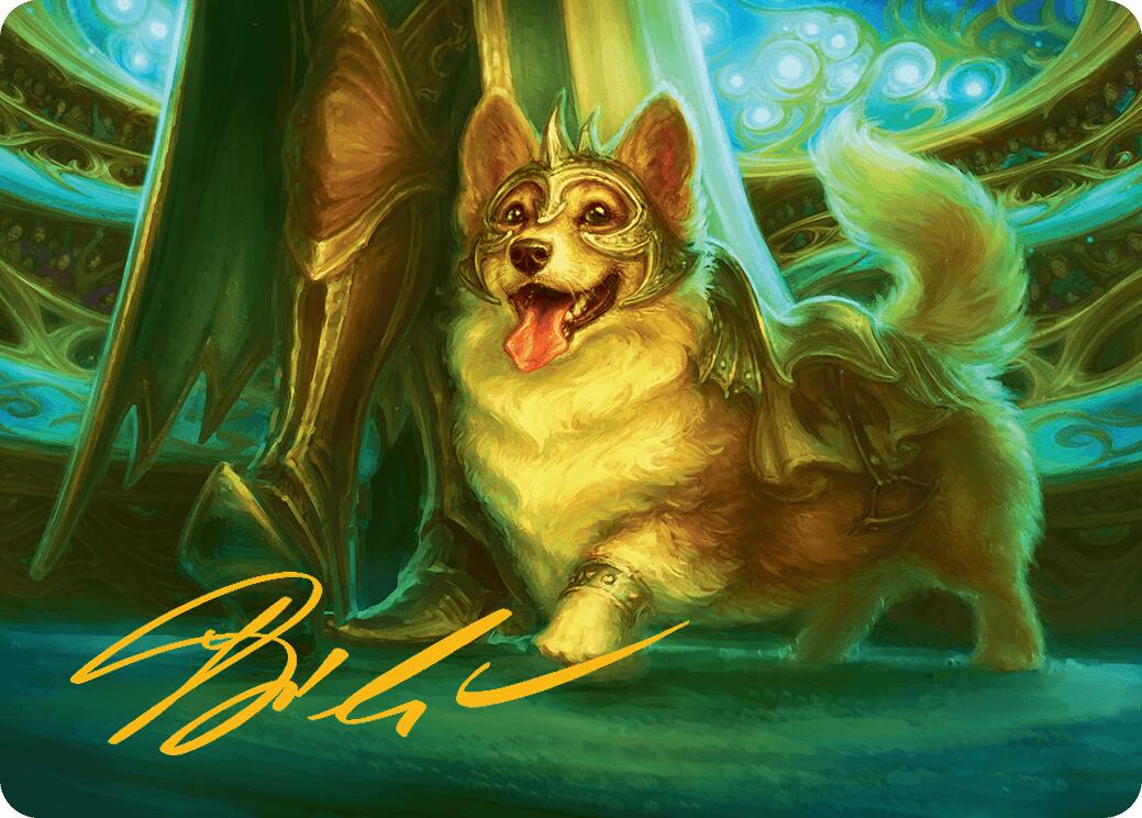 District Mascot Art Card (30/54) (Gold-Stamped Signature) [Aetherdrift Art Series] | Impulse Games and Hobbies