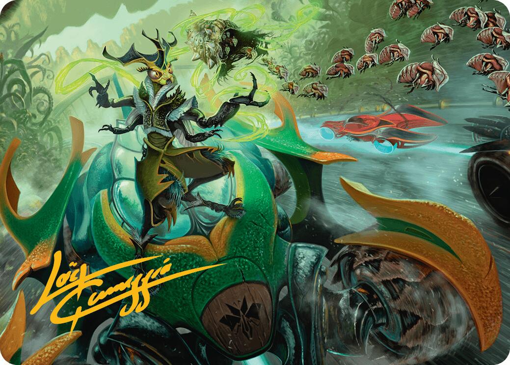 Aatchik, Emerald Radian Art Card (15/54) (Gold-Stamped Signature) [Aetherdrift Art Series] | Impulse Games and Hobbies