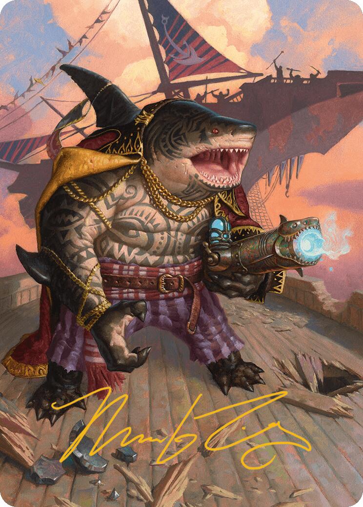Captain Howler, Sea Scourge Art Card (4/54) (Gold-Stamped Signature) [Aetherdrift Art Series] | Impulse Games and Hobbies