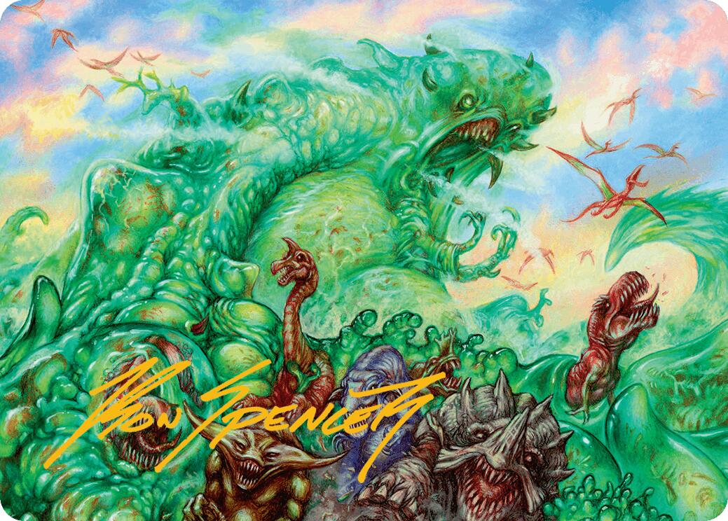 Mimeoplasm, Revered One Art Card (Gold-Stamped Signature) [Aetherdrift Art Series] | Impulse Games and Hobbies