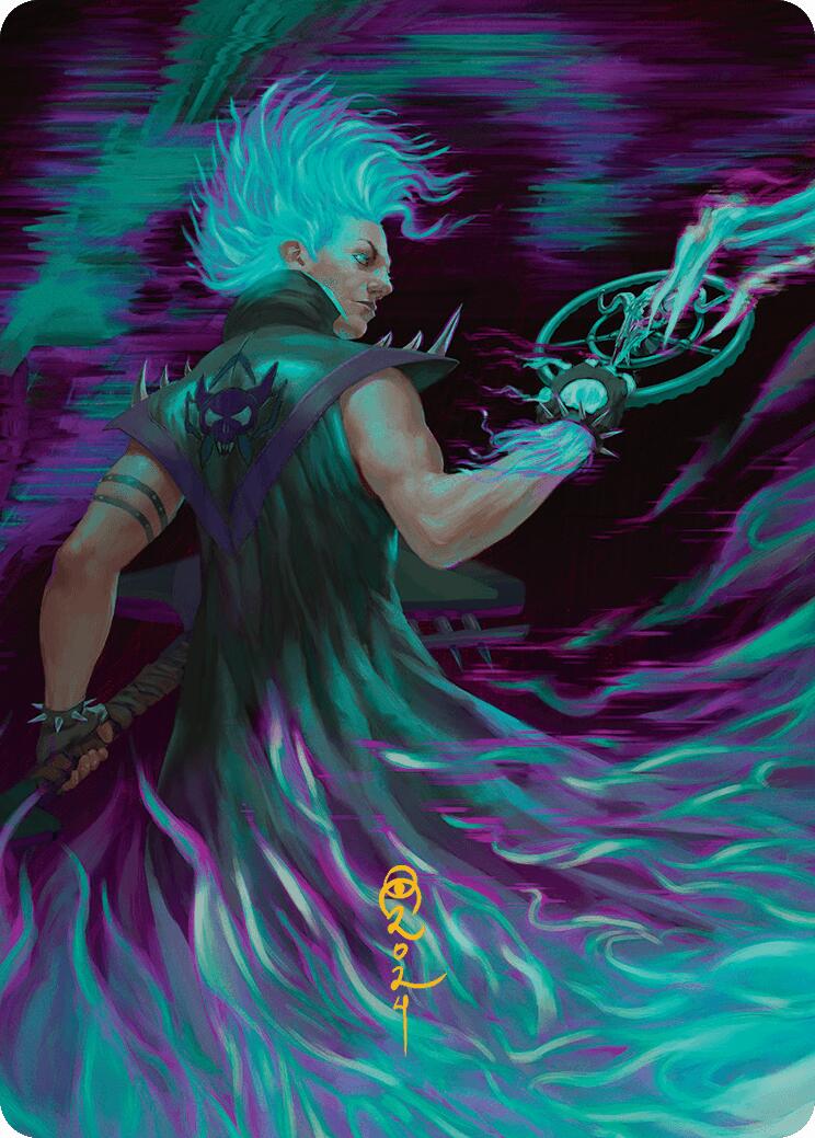 Winter, Cursed Rider Art Card (Gold-Stamped Signature) [Aetherdrift Art Series] | Impulse Games and Hobbies