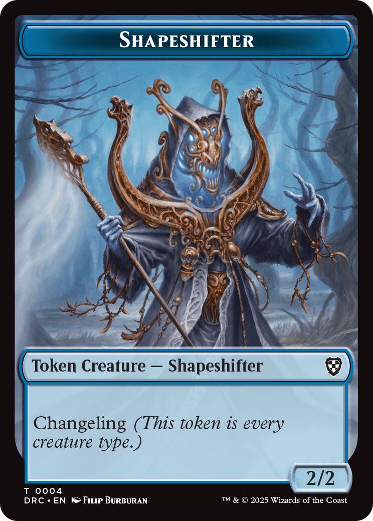 Shapeshifter // Zombie (0003) Double-Sided Token [Aetherdrift Tokens] | Impulse Games and Hobbies