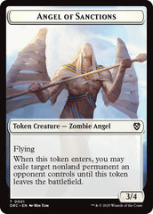 Angel of Sanctions // Zombie (0003) Double-Sided Token [Aetherdrift Tokens] | Impulse Games and Hobbies