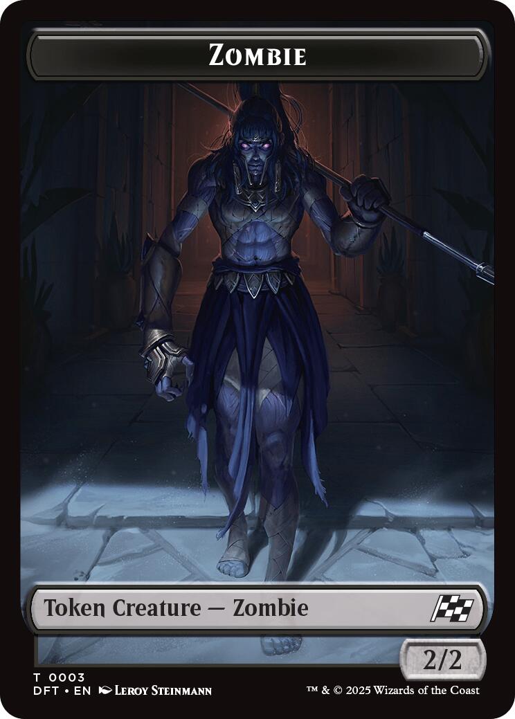 Zombie (0007) // Zombie (0003) Double-Sided Token [Aetherdrift Tokens] | Impulse Games and Hobbies
