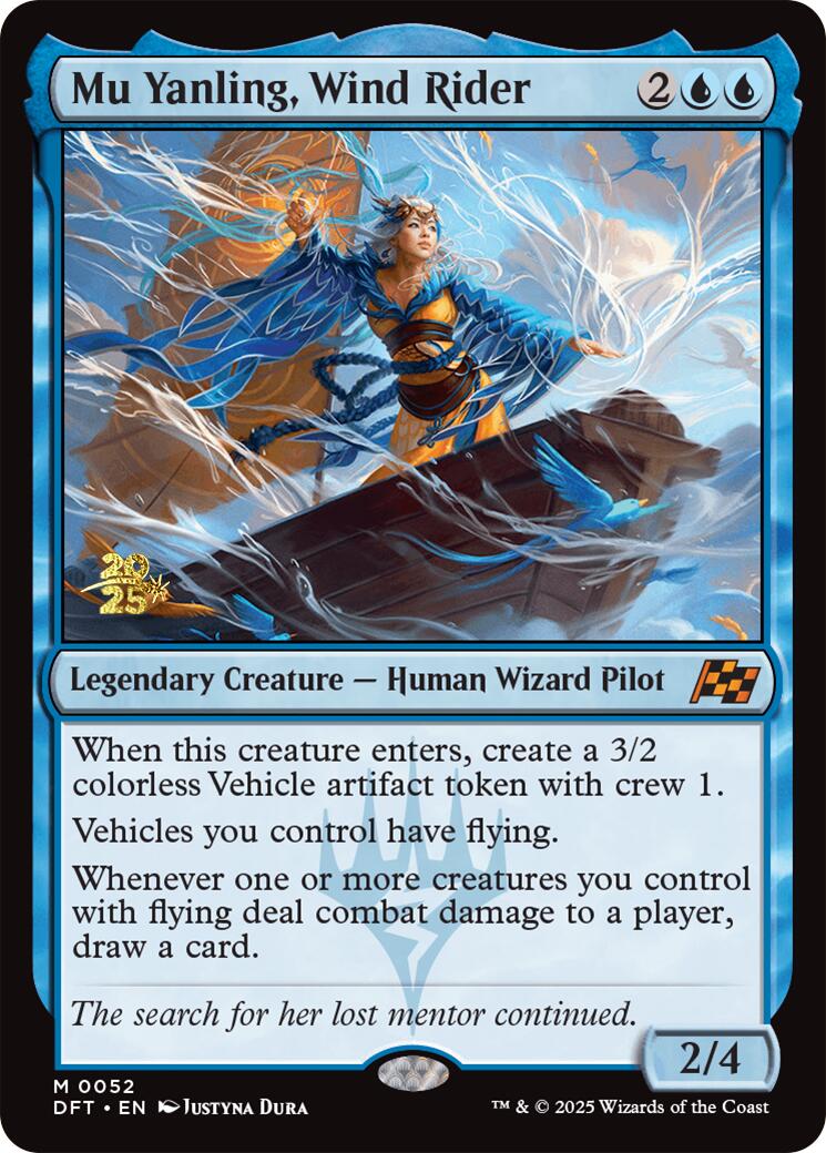 Mu Yanling, Wind Rider [Aetherdrift Prerelease Promos] | Impulse Games and Hobbies