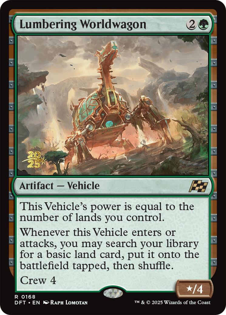 Lumbering Worldwagon [Aetherdrift Prerelease Promos] | Impulse Games and Hobbies