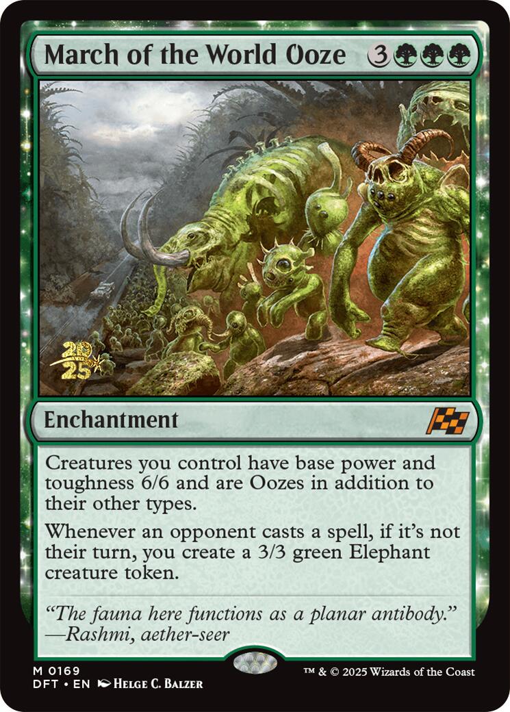 March of the World Ooze [Aetherdrift Prerelease Promos] | Impulse Games and Hobbies