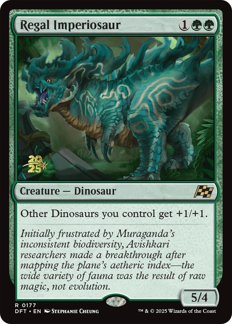 Regal Imperiosaur [Aetherdrift Prerelease Promos] | Impulse Games and Hobbies