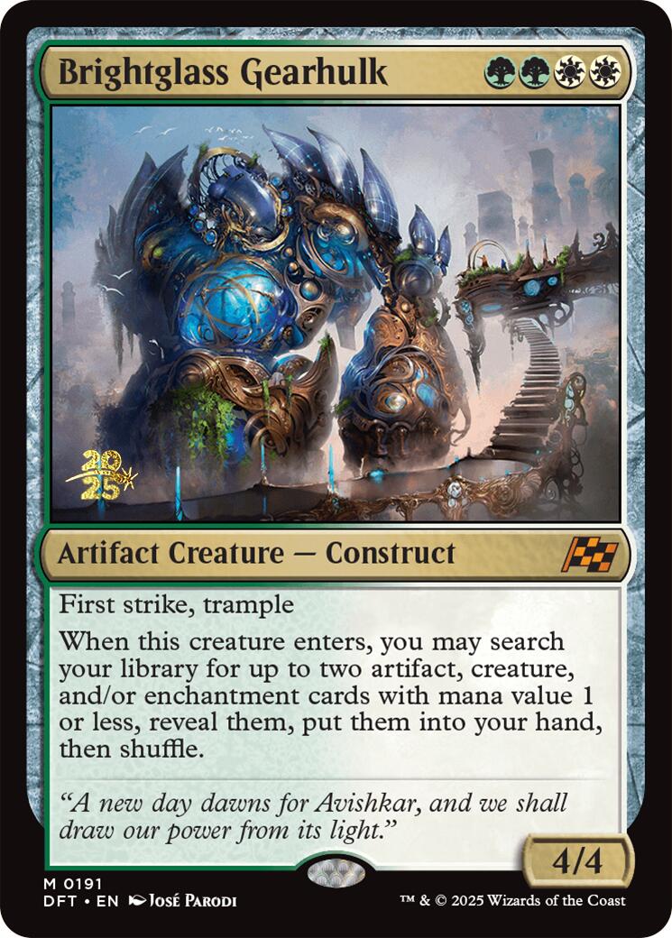 Brightglass Gearhulk [Aetherdrift Prerelease Promos] | Impulse Games and Hobbies