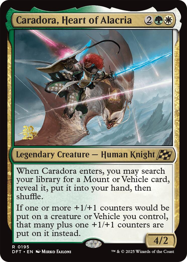 Caradora, Heart of Alacria [Aetherdrift Prerelease Promos] | Impulse Games and Hobbies