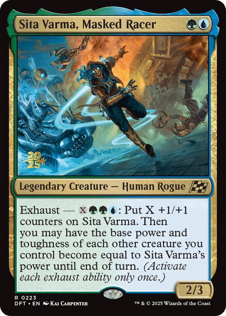 Sita Varma, Masked Racer [Aetherdrift Prerelease Promos] | Impulse Games and Hobbies