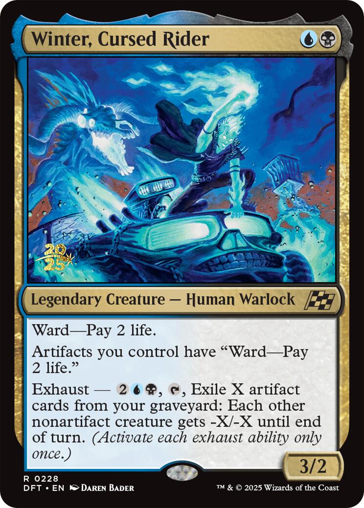 Winter, Cursed Rider [Aetherdrift Prerelease Promos] | Impulse Games and Hobbies