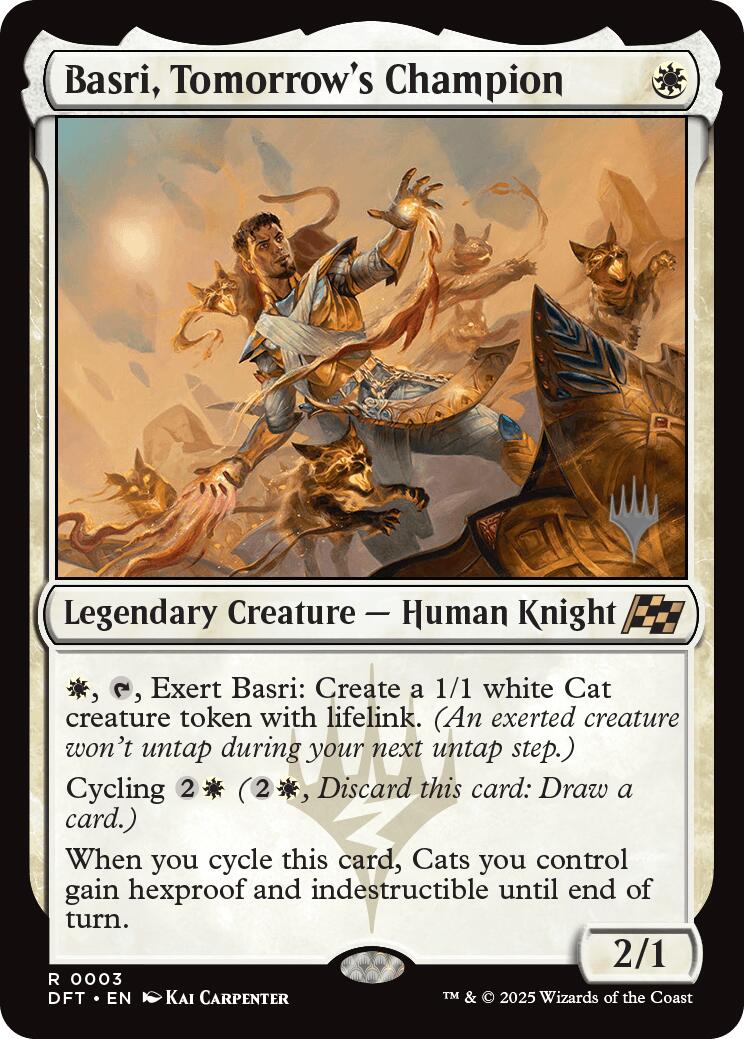 Basri, Tomorrow's Champion (Promo Pack) [Aetherdrift Promos] | Impulse Games and Hobbies