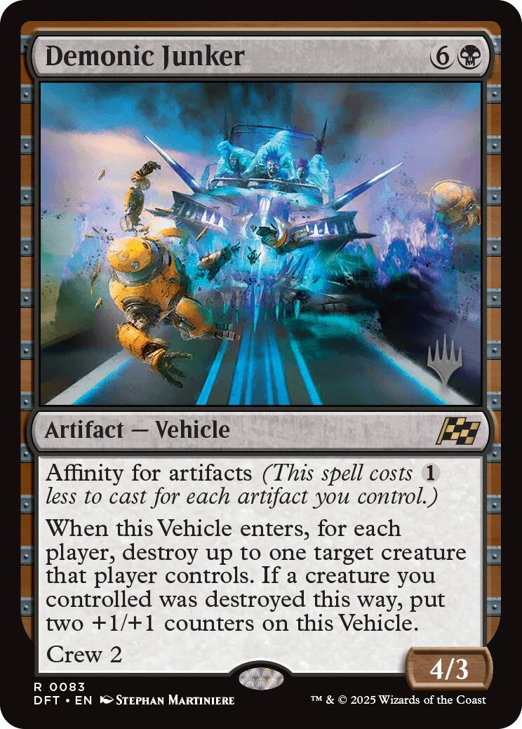 Demonic Junker (Promo Pack) [Aetherdrift Promos] | Impulse Games and Hobbies