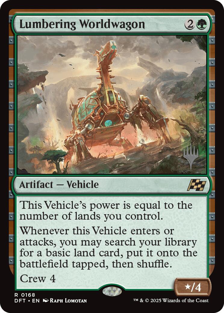 Lumbering Worldwagon (Promo Pack) [Aetherdrift Promos] | Impulse Games and Hobbies