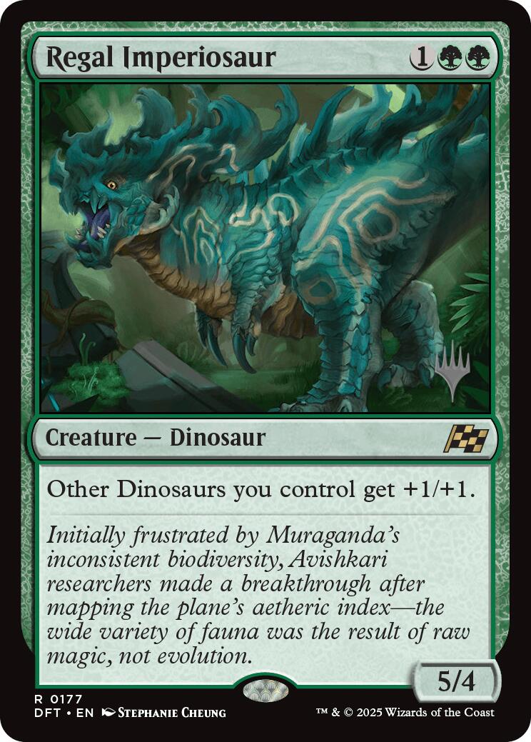 Regal Imperiosaur (Promo Pack) [Aetherdrift Promos] | Impulse Games and Hobbies