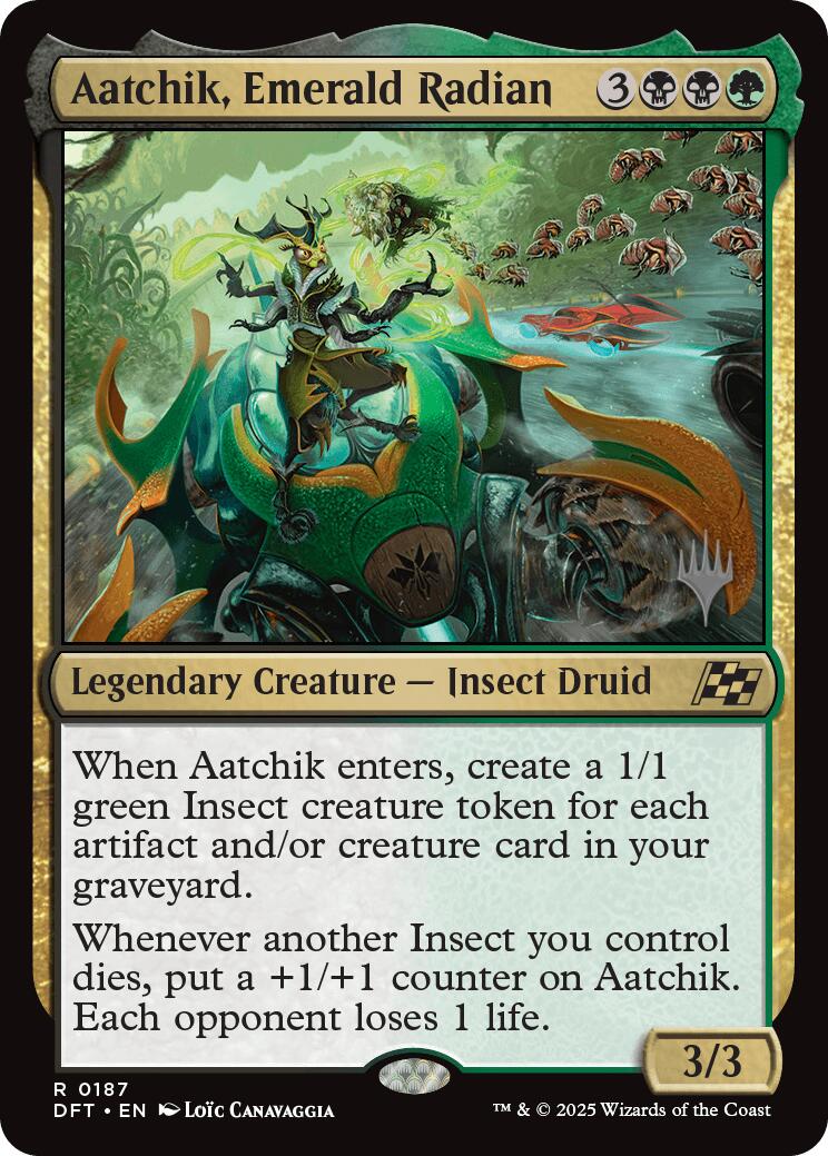 Aatchik, Emerald Radian (Promo Pack) [Aetherdrift Promos] | Impulse Games and Hobbies