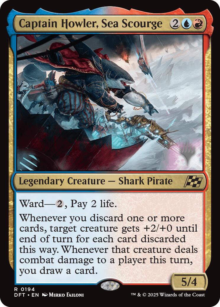 Captain Howler, Sea Scourge (Promo Pack) [Aetherdrift Promos] | Impulse Games and Hobbies