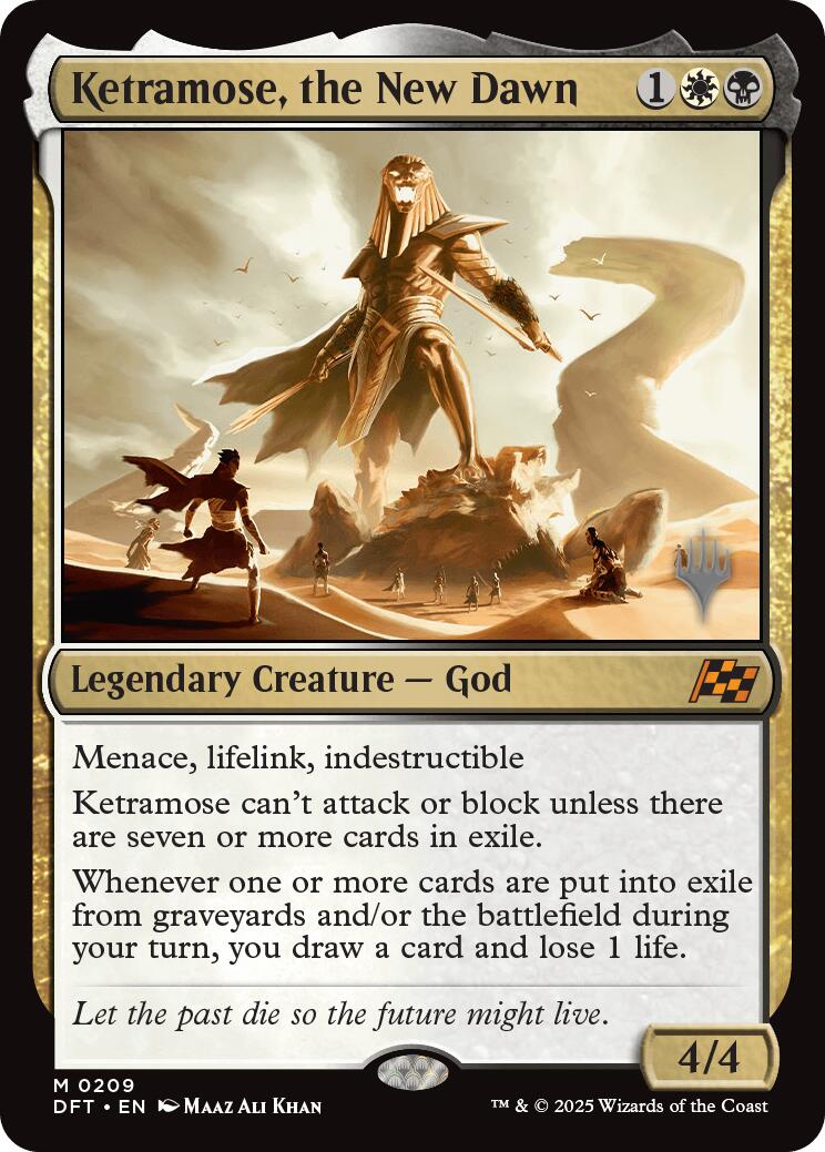 Ketramose, the New Dawn (Promo Pack) [Aetherdrift Promos] | Impulse Games and Hobbies