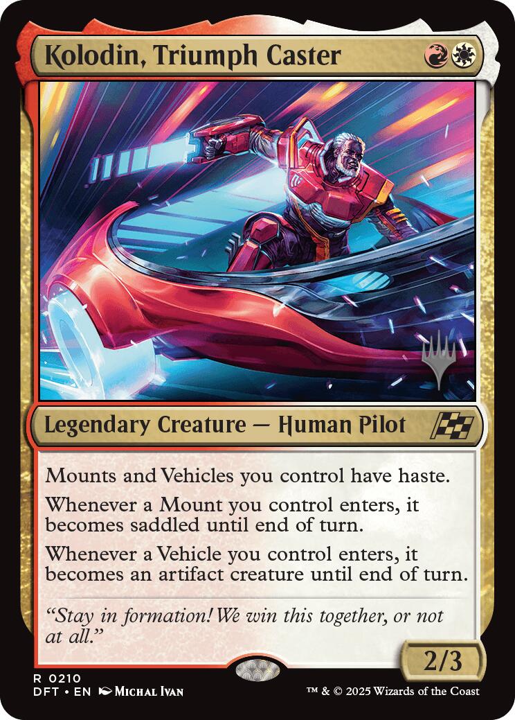 Kolodin, Triumph Caster (Promo Pack) [Aetherdrift Promos] | Impulse Games and Hobbies