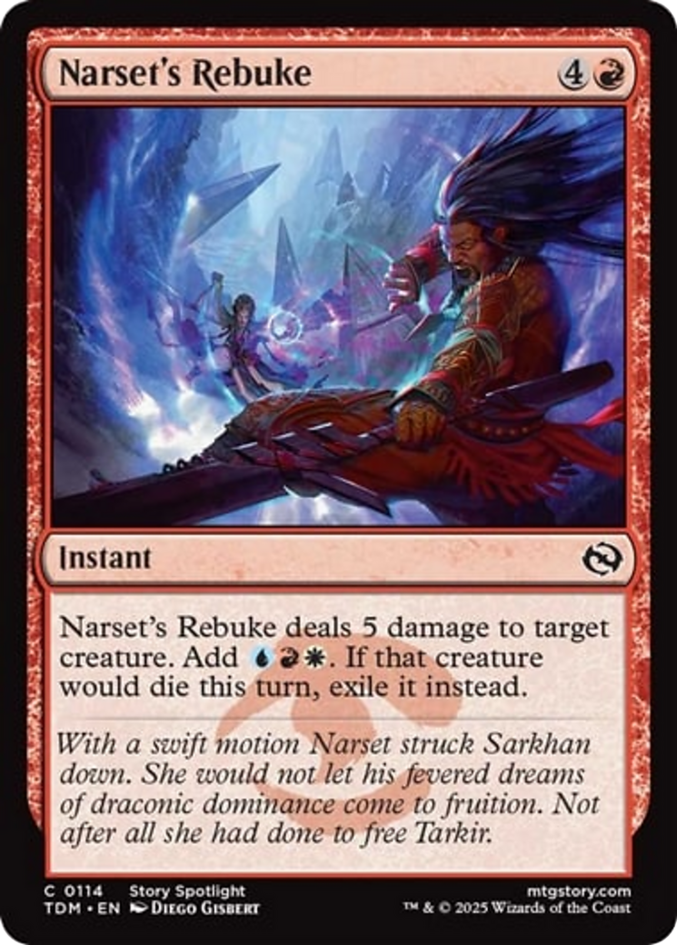 Narset's Rebuke [Tarkir: Dragonstorm] | Impulse Games and Hobbies