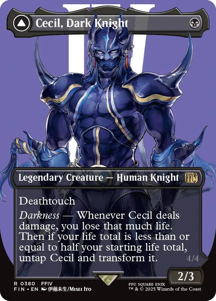 Cecil, Dark Knight // Cecil, Redeemed Paladin (Borderless) [FINAL FANTASY] | Impulse Games and Hobbies