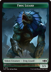 Frog Lizard // Dragon (0014) Double-Sided Token [Tarkir: Dragonstorm Commander Tokens] | Impulse Games and Hobbies