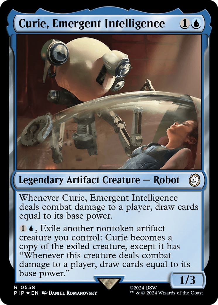 Curie, Emergent Intelligence (Surge Foil) [Fallout] | Impulse Games and Hobbies