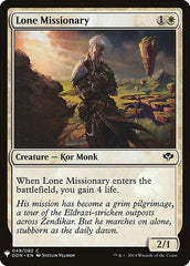 Lone Missionary [Mystery Booster] | Impulse Games and Hobbies