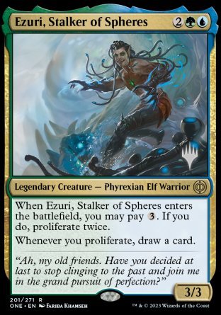 Ezuri, Stalker of Spheres (Promo Pack) [Phyrexia: All Will Be One Promos] | Impulse Games and Hobbies