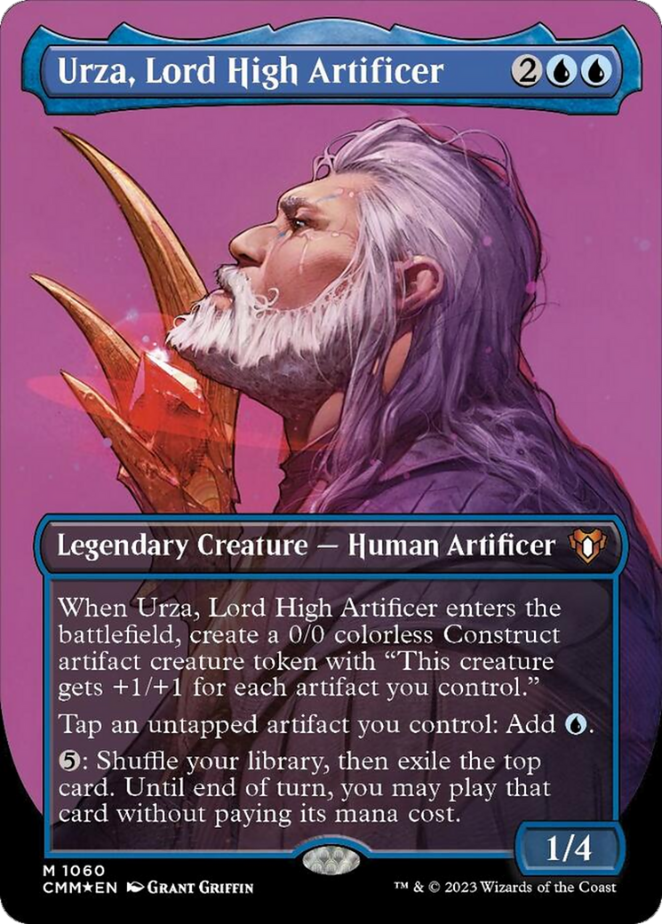 Urza, Lord High Artificer (Borderless Textured Foil Frame Break) [Commander Masters] | Impulse Games and Hobbies