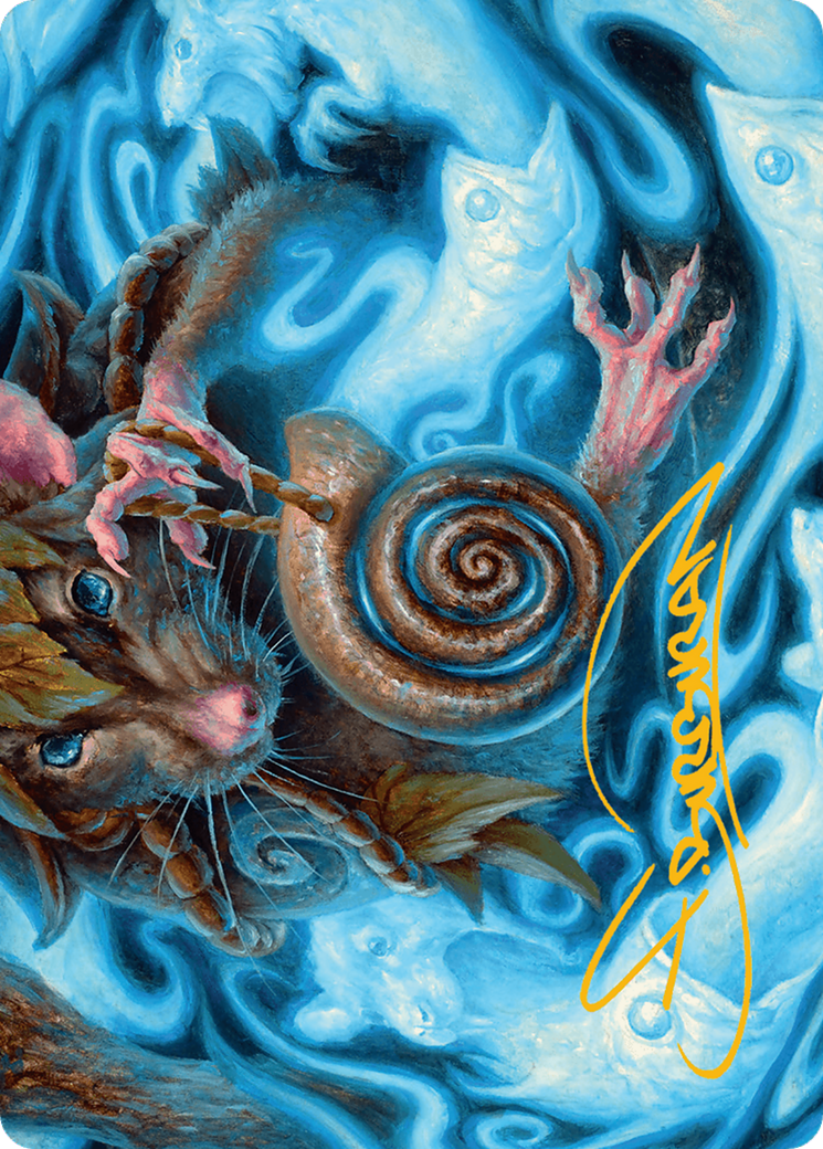 Mind Spiral Art Card (Gold-Stamped Signature) [Bloomburrow Art Series] | Impulse Games and Hobbies