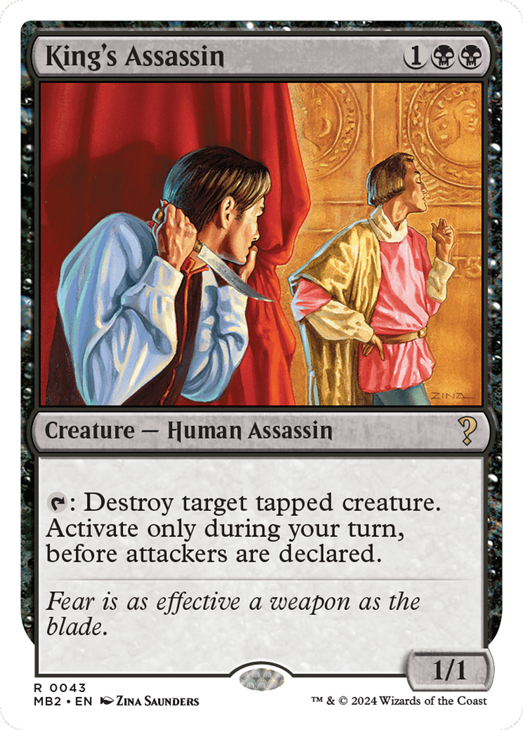 King's Assassin (White Border) [Mystery Booster 2] | Impulse Games and Hobbies