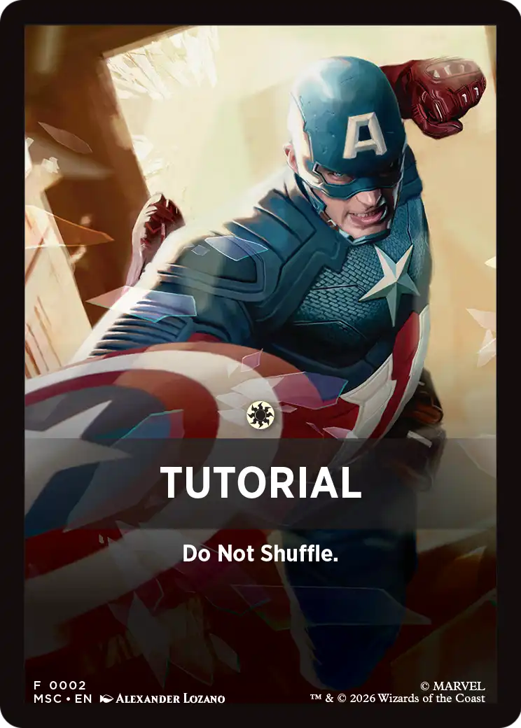 Tutorial Theme Card (0002) [Marvel Super Heroes Commander] | Impulse Games and Hobbies