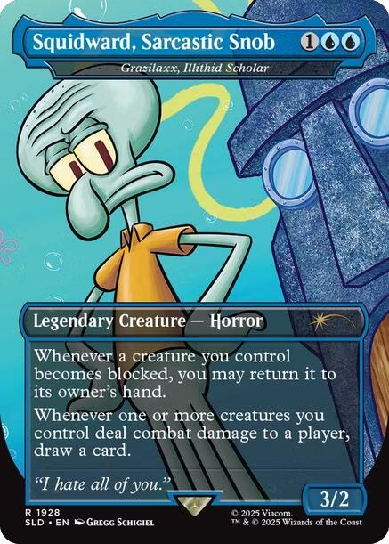 Squidward, Sarcastic Snob - Grazilaxx, Illithid Scholar [Secret Lair Drop Series] | Impulse Games and Hobbies