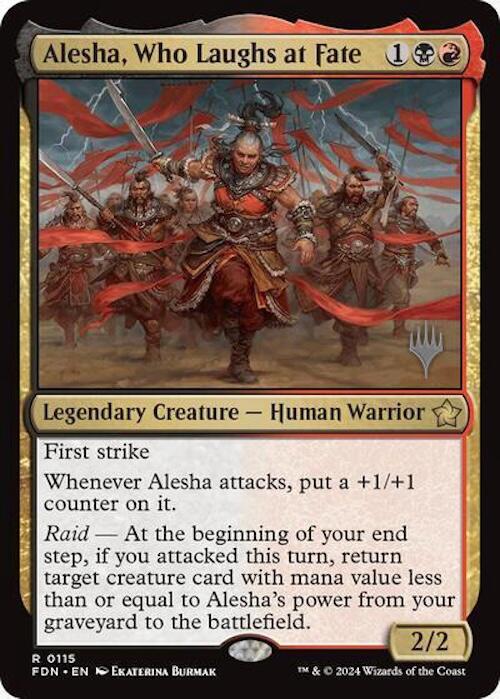 Alesha, Who Laughs at Fate (Promo Pack) [Foundations Promos] | Impulse Games and Hobbies