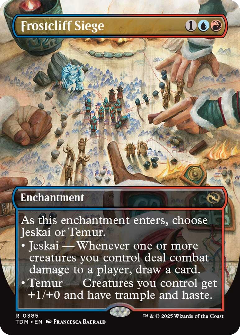 Frostcliff Siege (Borderless) [Tarkir: Dragonstorm] | Impulse Games and Hobbies