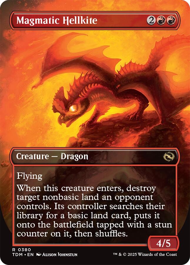 Magmatic Hellkite (Borderless) [Tarkir: Dragonstorm] | Impulse Games and Hobbies