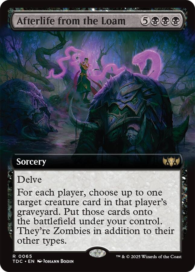 Afterlife from the Loam (Extended Art) [Tarkir: Dragonstorm Commander] | Impulse Games and Hobbies