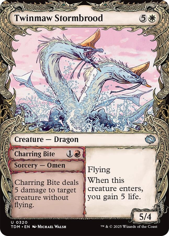 Twinmaw Stormbrood (Showcase) [Tarkir: Dragonstorm] | Impulse Games and Hobbies