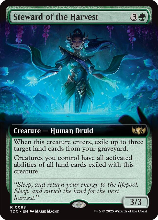 Steward of the Harvest (Extended Art) [Tarkir: Dragonstorm Commander] | Impulse Games and Hobbies