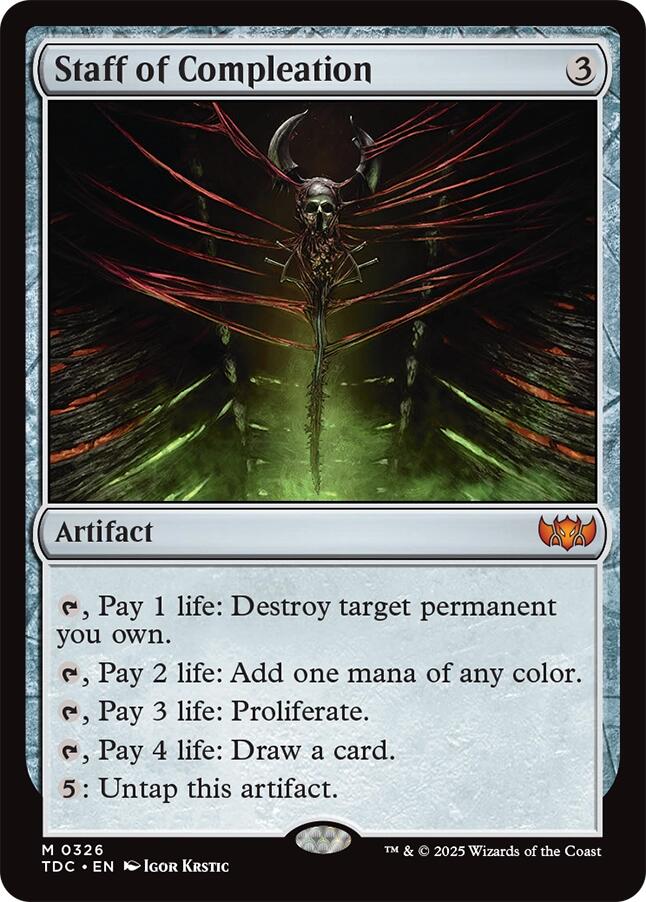 Staff of Compleation [Tarkir: Dragonstorm Commander] | Impulse Games and Hobbies