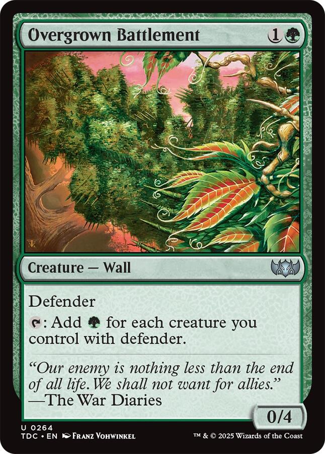 Overgrown Battlement [Tarkir: Dragonstorm Commander] | Impulse Games and Hobbies