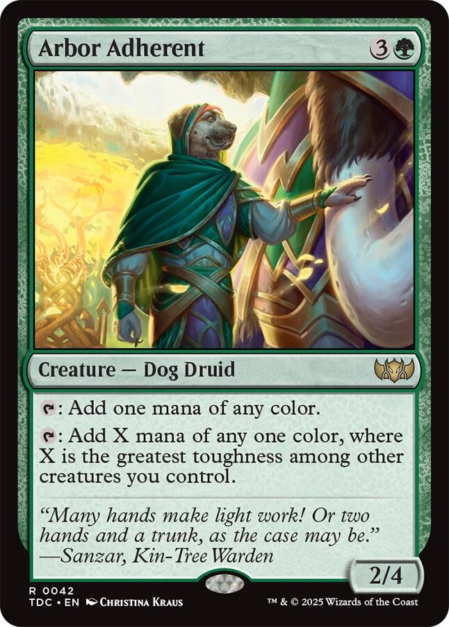 Arbor Adherent [Tarkir: Dragonstorm Commander] | Impulse Games and Hobbies